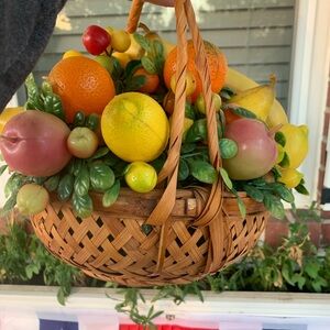 Vintage plastic fruit basket